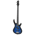 vidaXL E-Bass für Anfänger mit Tasche Blau und Schwarz 4/4 46"