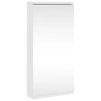 vidaXL Eck-Spiegelschrank Weiß 30x24x60 cm