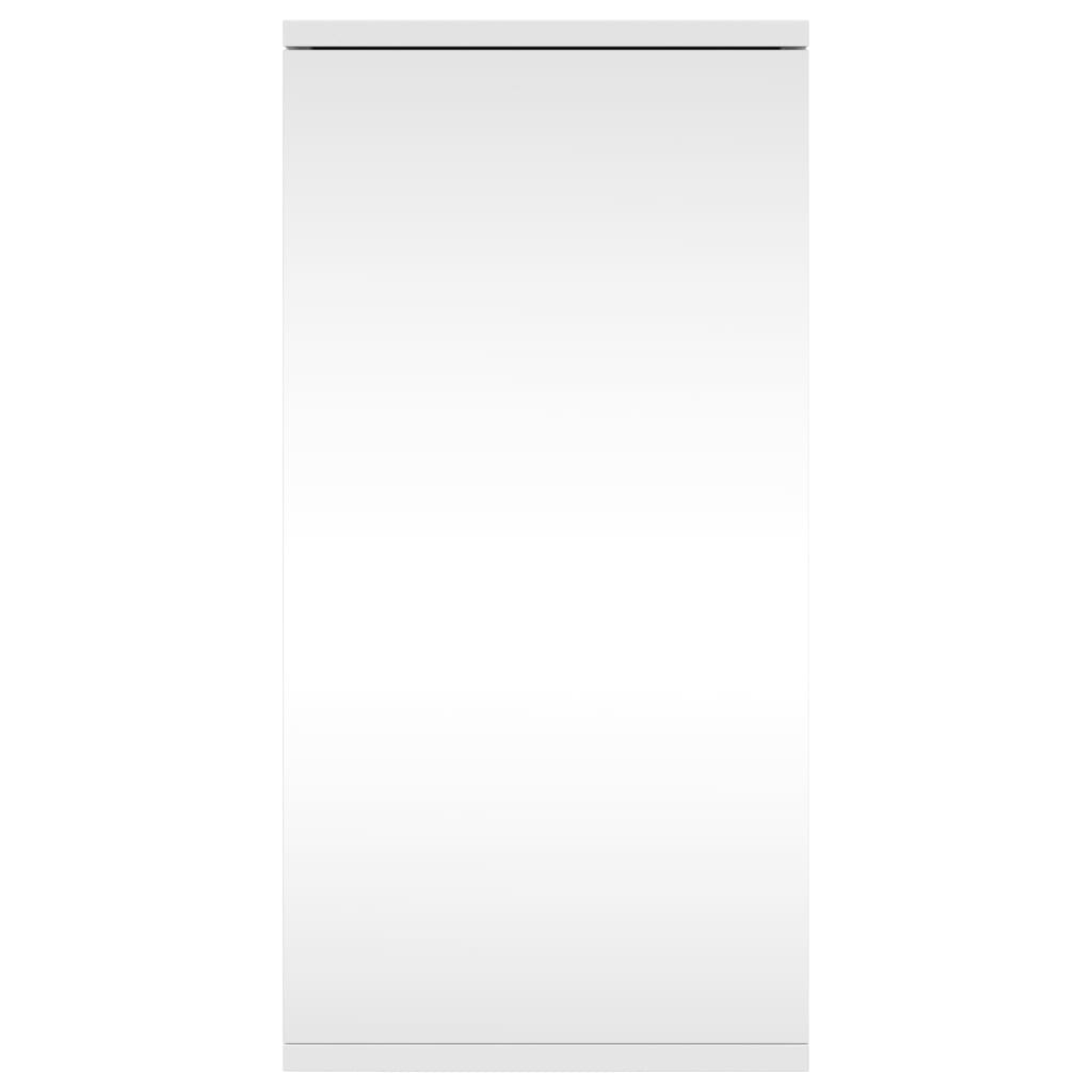 vidaXL Eck-Spiegelschrank Weiß 30x24x60 cm