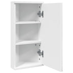 vidaXL Eck-Spiegelschrank Weiß 30x24x60 cm