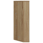 vidaXL Eck-Spiegelschrank Eichen-Optik 30x24x60 cm