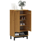 vidaXL Schuhschrank FLAM 59,5x35x107 cm Massivholz Kiefer