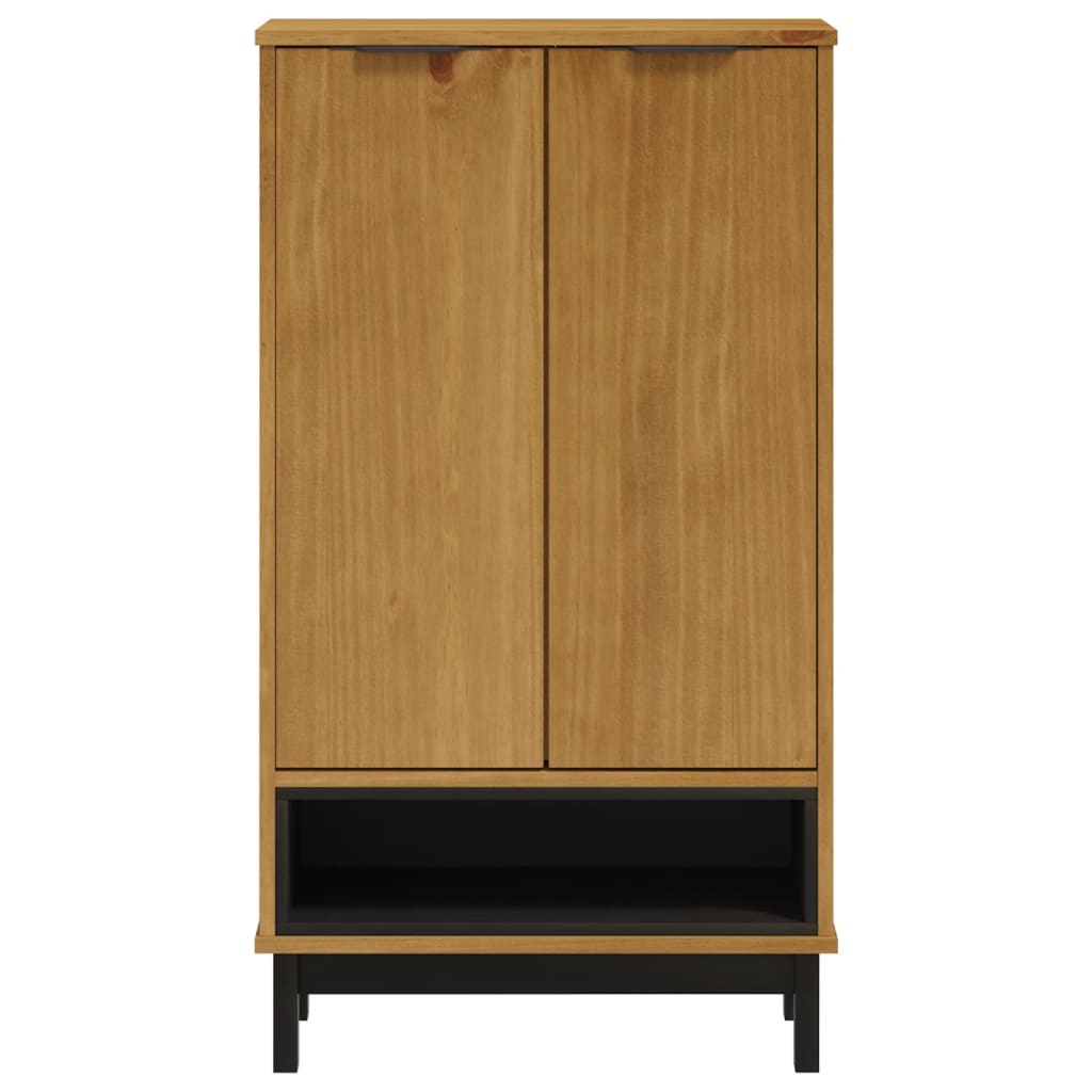 vidaXL Schuhschrank FLAM 59,5x35x107 cm Massivholz Kiefer