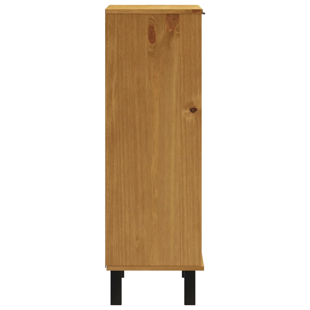 vidaXL Schuhschrank FLAM 59,5x35x107 cm Massivholz Kiefer