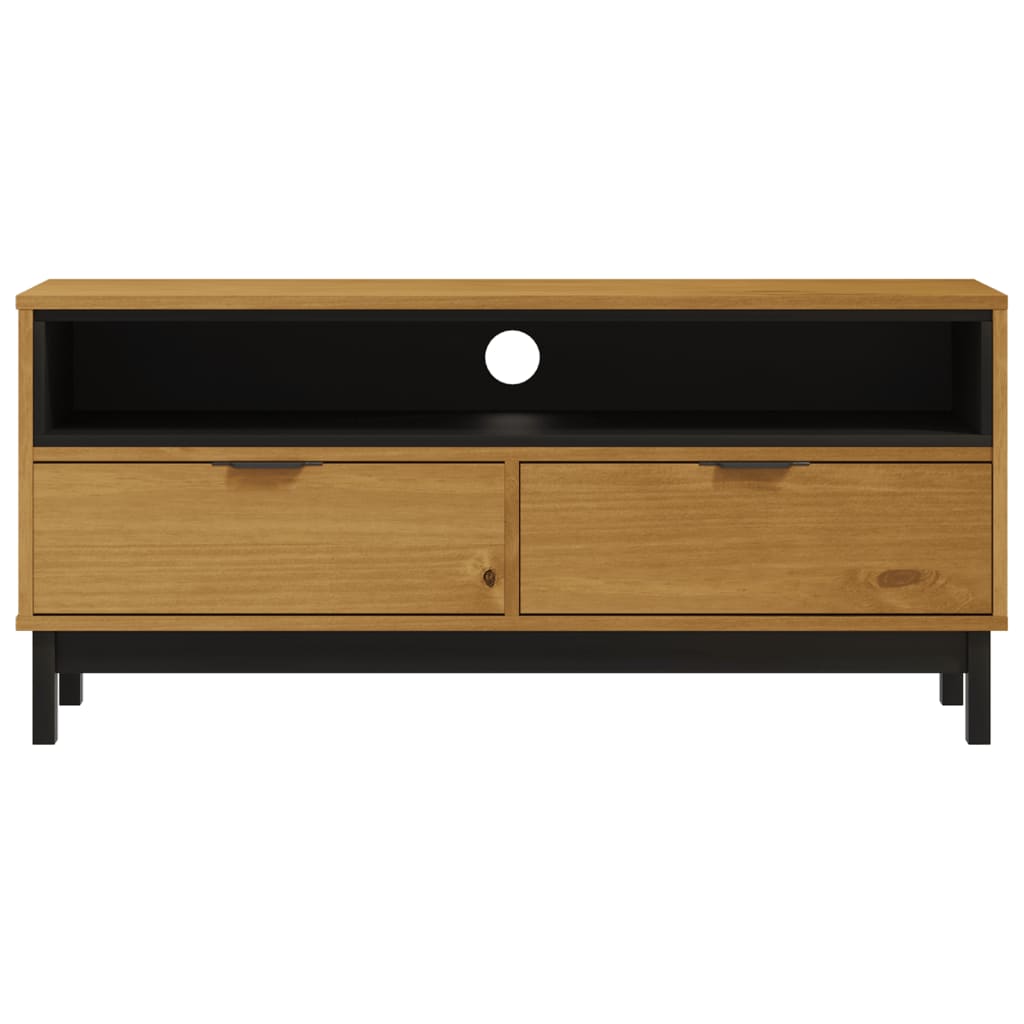 vidaXL TV-Schrank FLAM 110x40x50 cm Massivholz Kiefer