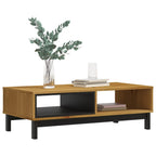 vidaXL Couchtisch FLAM 100x50x32,5 cm Massivholz Kiefer