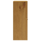 vidaXL Aufsatz für Highboard mit Glastüren FLAM Massivholz Kiefer