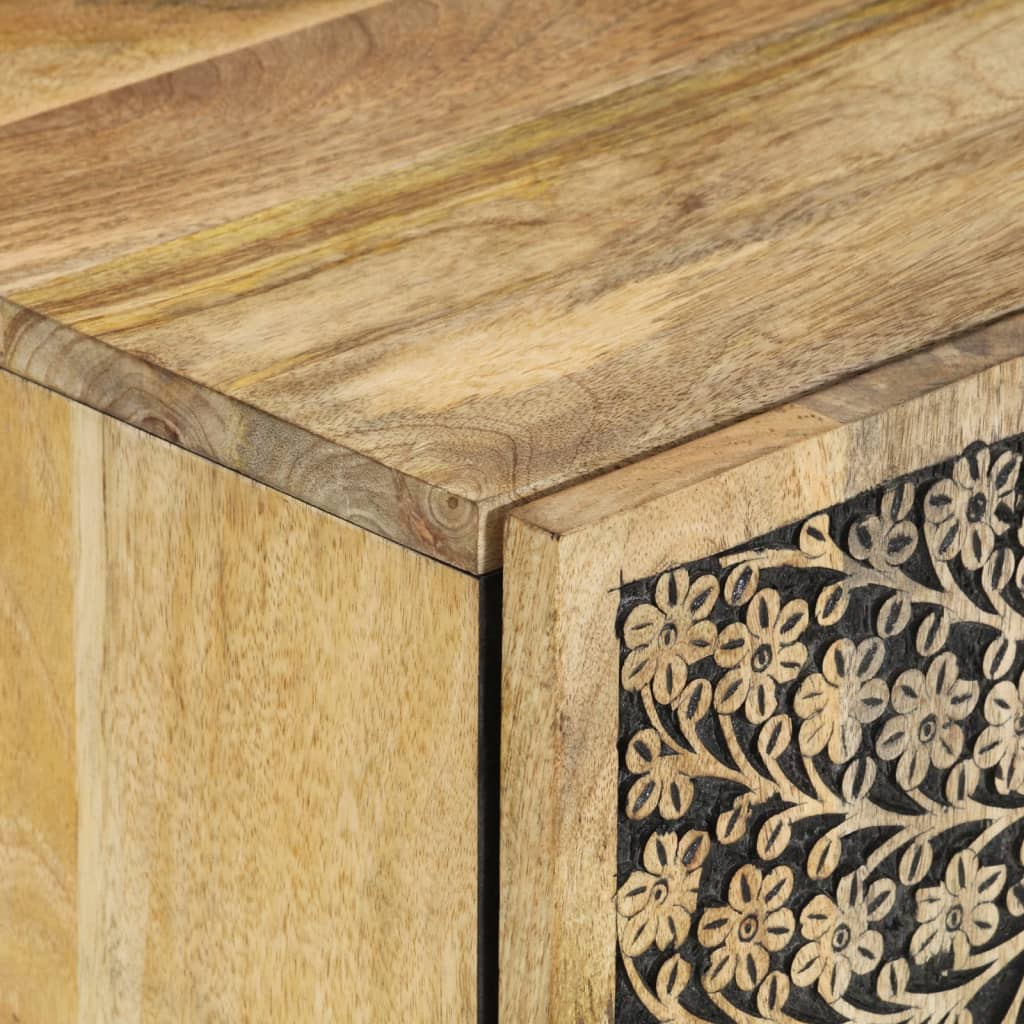 vidaXL Waschbeckenunterschrank 62x33x58 cm Massivholz Mango