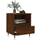 vidaXL Nachttische 2 Stk. Braun Eichen-Optik 40x35x50 cm Holzwerkstoff