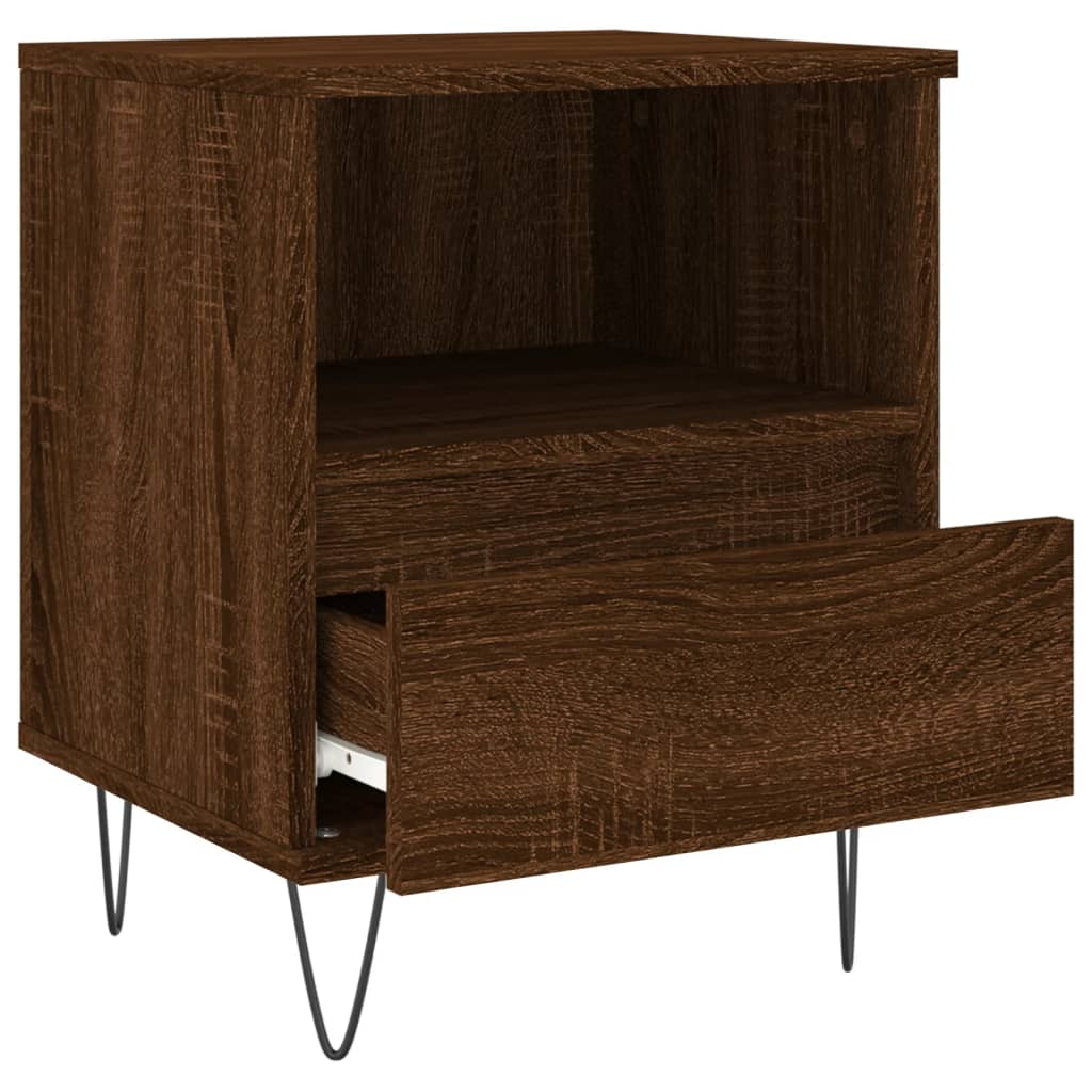vidaXL Nachttisch Braun Eichen-Optik 40x35x50 cm Holzwerkstoff