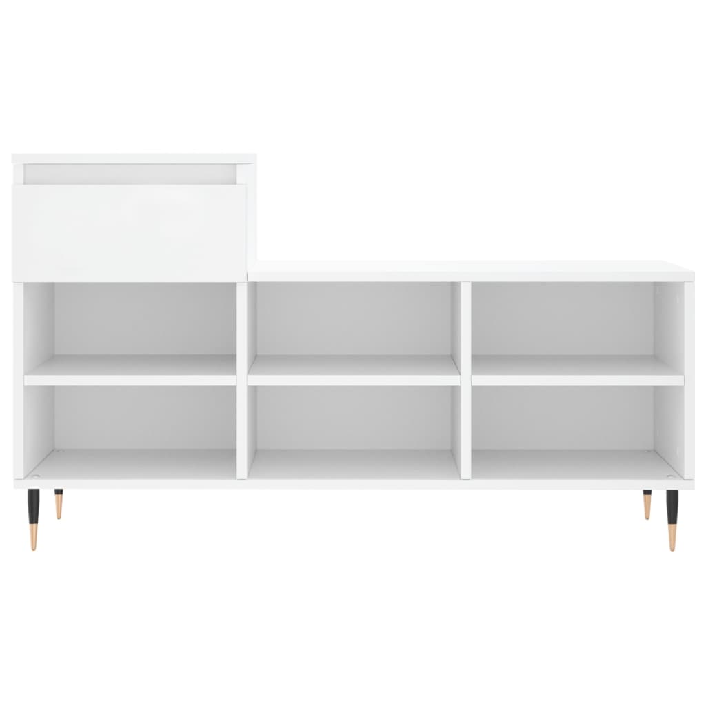 vidaXL Schuhregal Weiß 102x36x60 cm Holzwerkstoff