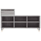 vidaXL Schuhregal Grau Sonoma 102x36x60 cm Holzwerkstoff