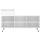 vidaXL Schuhregal Hochglanz-Weiß 102x36x60 cm Holzwerkstoff