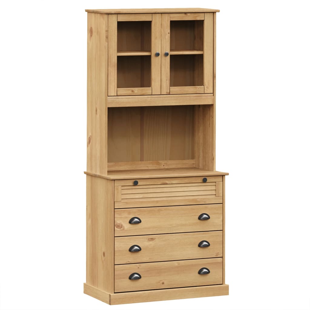 vidaXL Highboard VIGO 80x40x176 cm Massivholz Kiefer