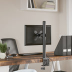 vidaXL Monitorhalterung Schwarz Stahl VESA 75/100 mm