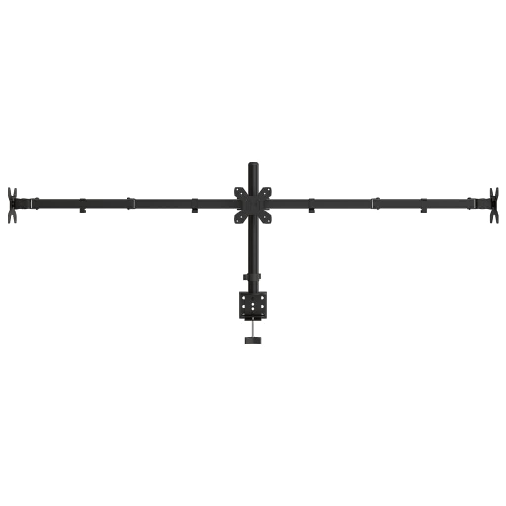 vidaXL Tischhalterung für 3 Monitore Schwarz Stahl VESA 75/100 mm