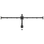 vidaXL Tischhalterung für 3 Monitore Schwarz Stahl VESA 75/100 mm