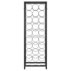 vidaXL Weinregal für 27 Flaschen Schwarz 34x18x100 cm Schmiedeeisen