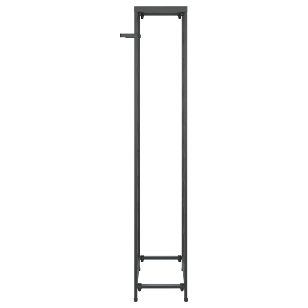 vidaXL Weinregal für 27 Flaschen Schwarz 34x18x100 cm Schmiedeeisen