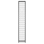 vidaXL Weinregal für 57 Flaschen Schwarz 34x18x200 cm Schmiedeeisen