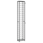 vidaXL Weinregal für 57 Flaschen Schwarz 34x18x200 cm Schmiedeeisen