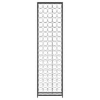 vidaXL Weinregal für 95 Flaschen Schwarz 54x18x200 cm Schmiedeeisen