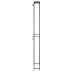vidaXL Weinregal für 95 Flaschen Schwarz 54x18x200 cm Schmiedeeisen