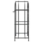 vidaXL Weinregal für 33 Flaschen Schwarz 45x36x100 cm Schmiedeeisen