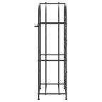 vidaXL Weinregal für 41 Flaschen Schwarz 45x36x120 cm Schmiedeeisen