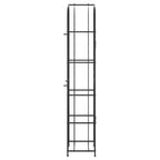 vidaXL Weinregal für 73 Flaschen Schwarz 45x36x200 cm Schmiedeeisen