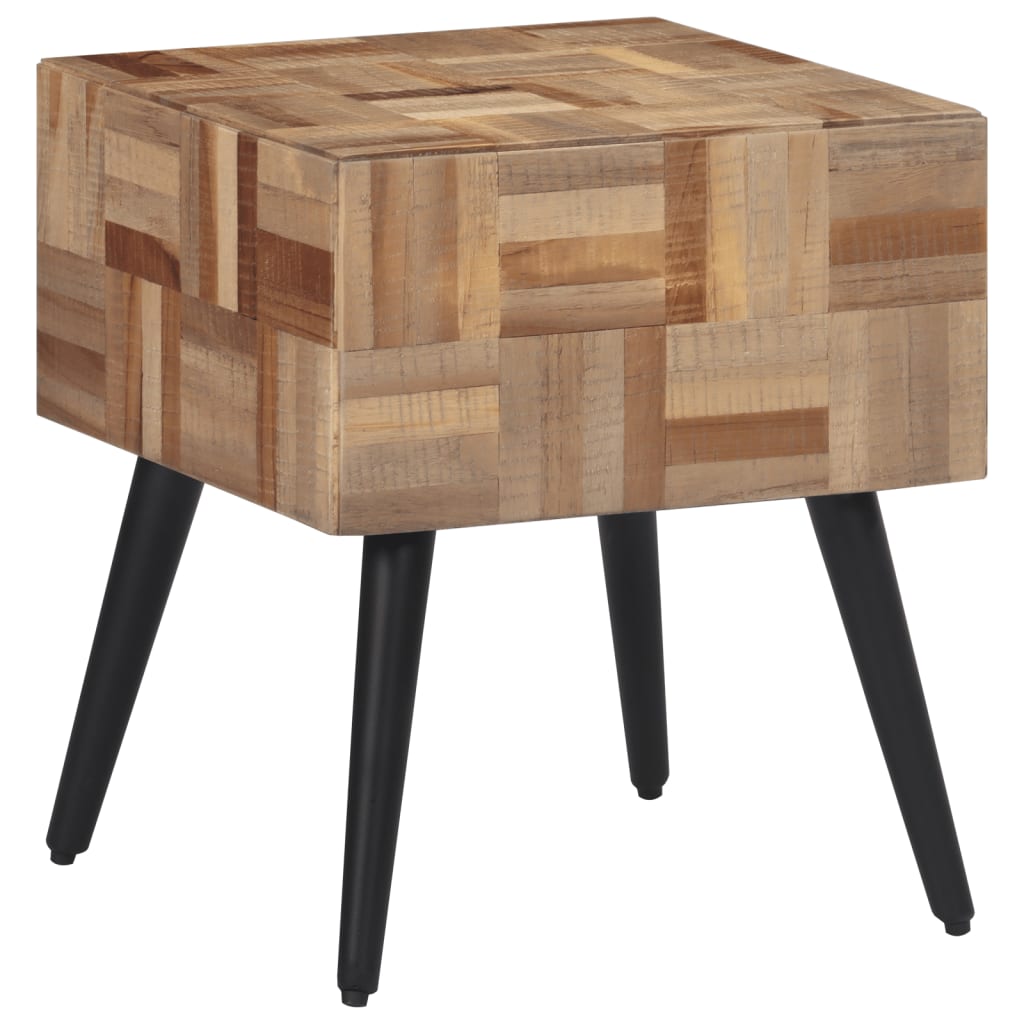 vidaXL Beistelltisch 40x40x45 cm Recyceltes Massivholz Teak