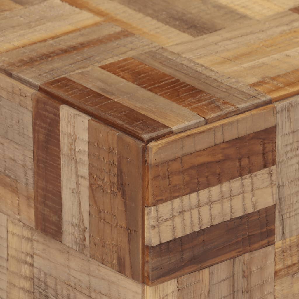vidaXL Sitzbank 110x35x45 cm Recyceltes Massivholz Teak