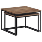 vidaXL Satztische 2 Stk. Massivholz Teak