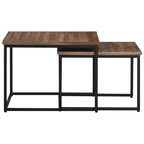 vidaXL Satztische 2 Stk. Massivholz Teak