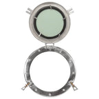 vidaXL Bullaugen-Spiegel Wandmontage Ø30 cm Aluminium und Glas