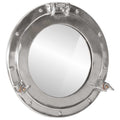 vidaXL Bullaugen-Spiegel Wandmontage Ø38 cm Aluminium und Glas