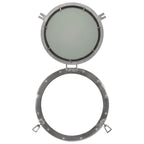 vidaXL Bullaugen-Spiegel Wandmontage Ø50 cm Aluminium und Glas