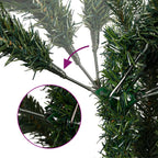 vidaXL Künstlicher Weihnachtsbaum Klappbar mit Zapfen Beeren 120 cm