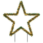 vidaXL Weihnachtsstern mit Erdspießen und 115 LEDs 85 cm