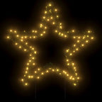 vidaXL Weihnachtsstern mit Erdspießen und 115 LEDs 85 cm