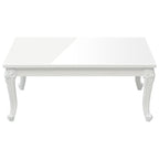 vidaXL Couchtisch Hochglanz-Weiß 100x50x42 cm Holzwerkstoff