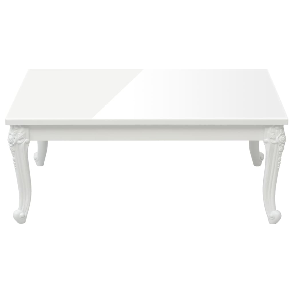 vidaXL Couchtisch Hochglanz-Weiß 100x50x42 cm Holzwerkstoff