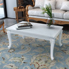 vidaXL Couchtisch Hochglanz-Weiß 100x50x42 cm Holzwerkstoff