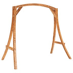 vidaXL Hollywoodschaukel mit Auflage Massivholz Fichte mit Teak-Finish