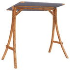 vidaXL Hollywoodschaukel mit Dach Massivholz Fichte mit Teak-Finish