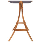 vidaXL Hollywoodschaukel mit Dach Massivholz Fichte mit Teak-Finish