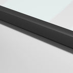 vidaXL Innentür Schlank Schwarz 76x201,5 cm Hartglas und Aluminium