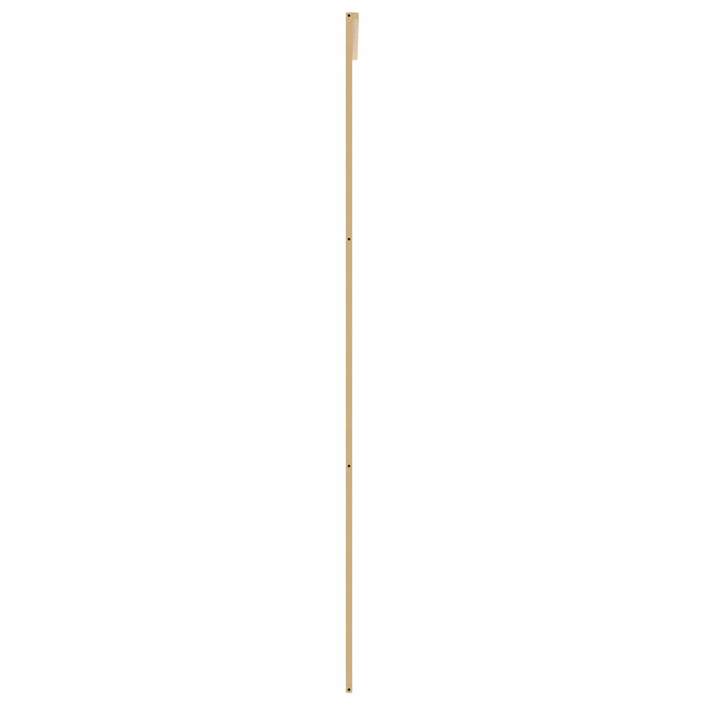 vidaXL Schiebetür Golden 76x205 cm Matt ESG-Glas und Aluminium