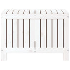 vidaXL Gartentruhe Weiß 76x42,5x54 cm Massivholz Kiefer