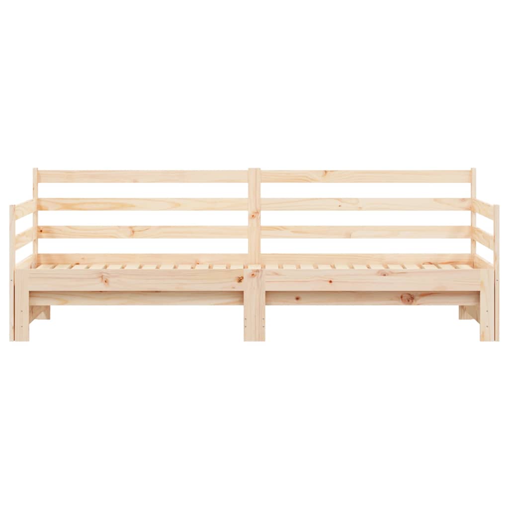 vidaXL Tagesbett Ausziehbar 90x200 cm Massivholz Kiefer
